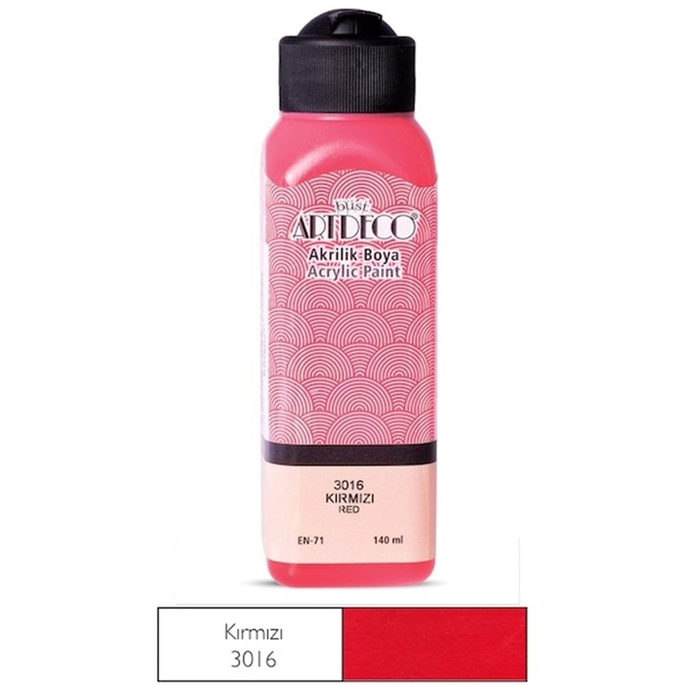 ARTDECO AKRİLİK BOYA KIRMIZI 140 ML