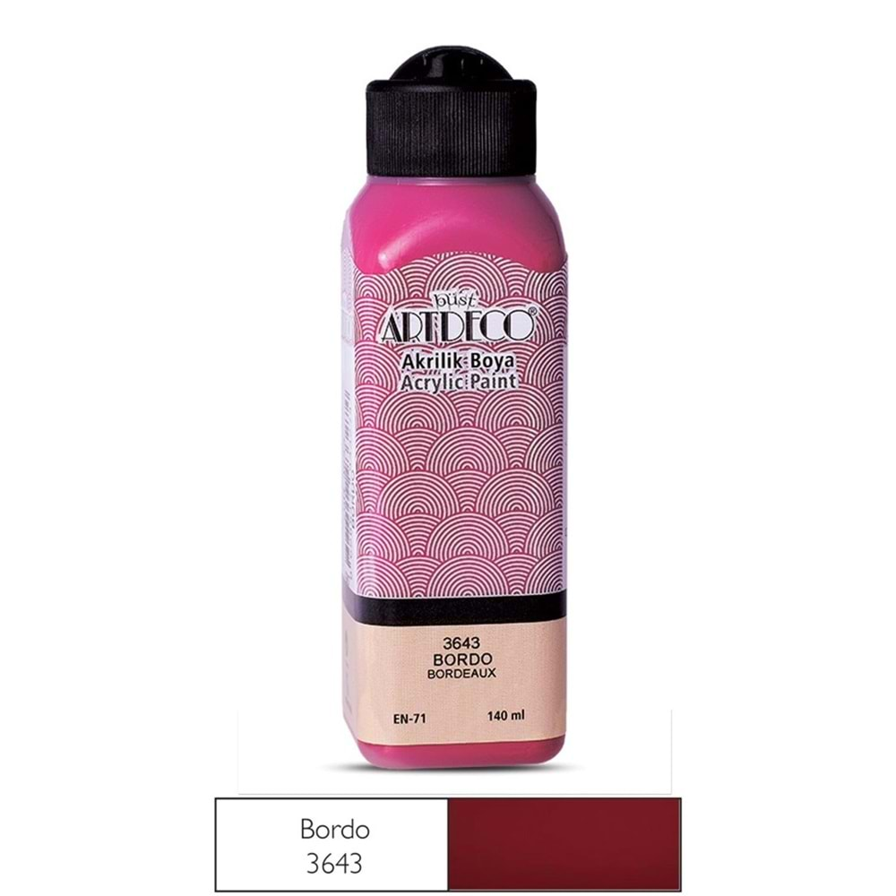 ARTDECO AKRİLİK BOYA BORDO 140 ML