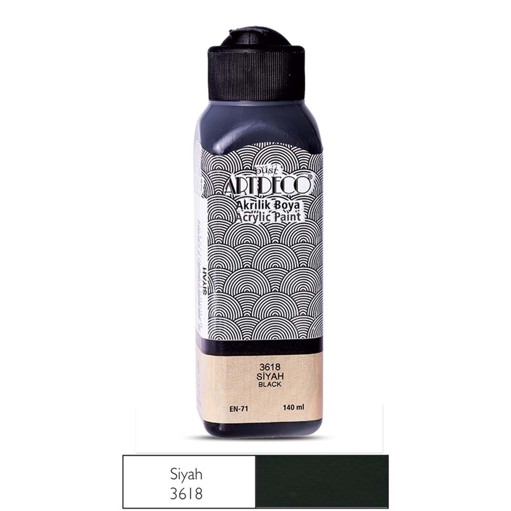 ARTDECO AKRİLİK BOYA SİYAH 140 ML