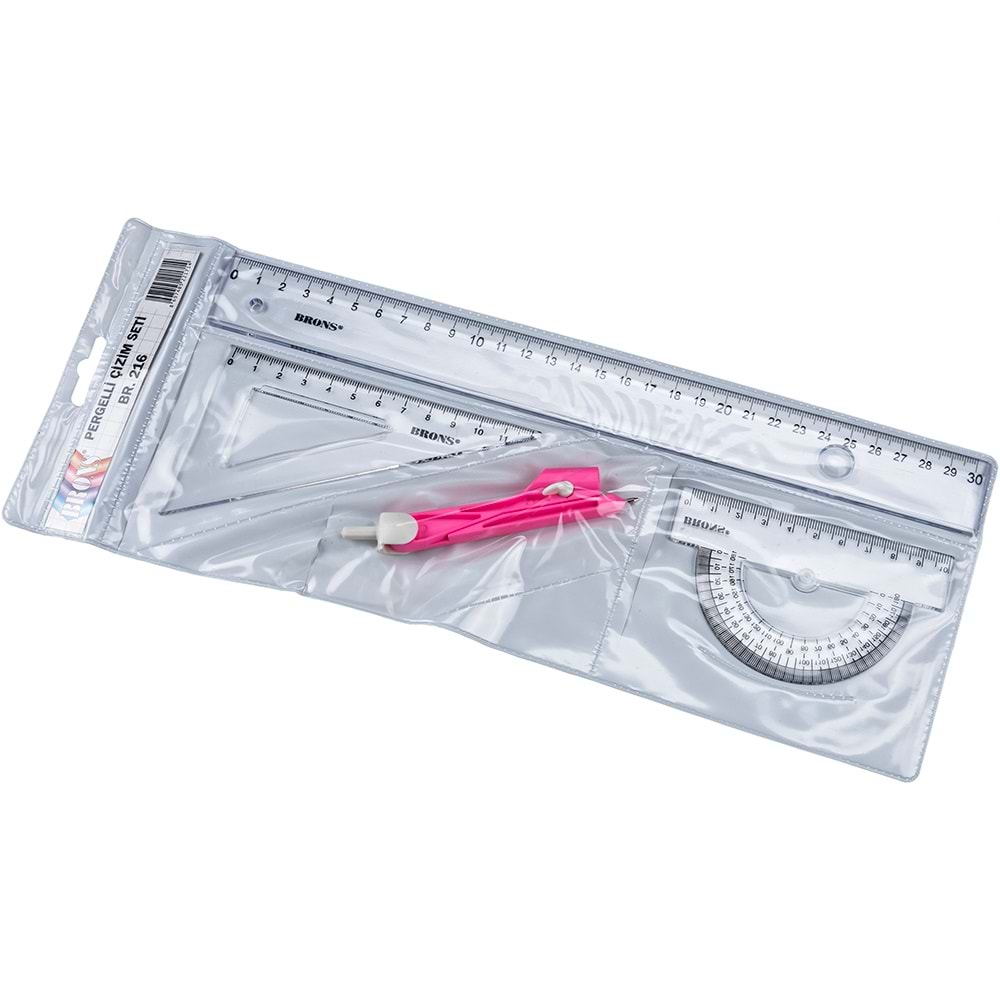 BRONS ÇİZİM SETİ PERGELLİ