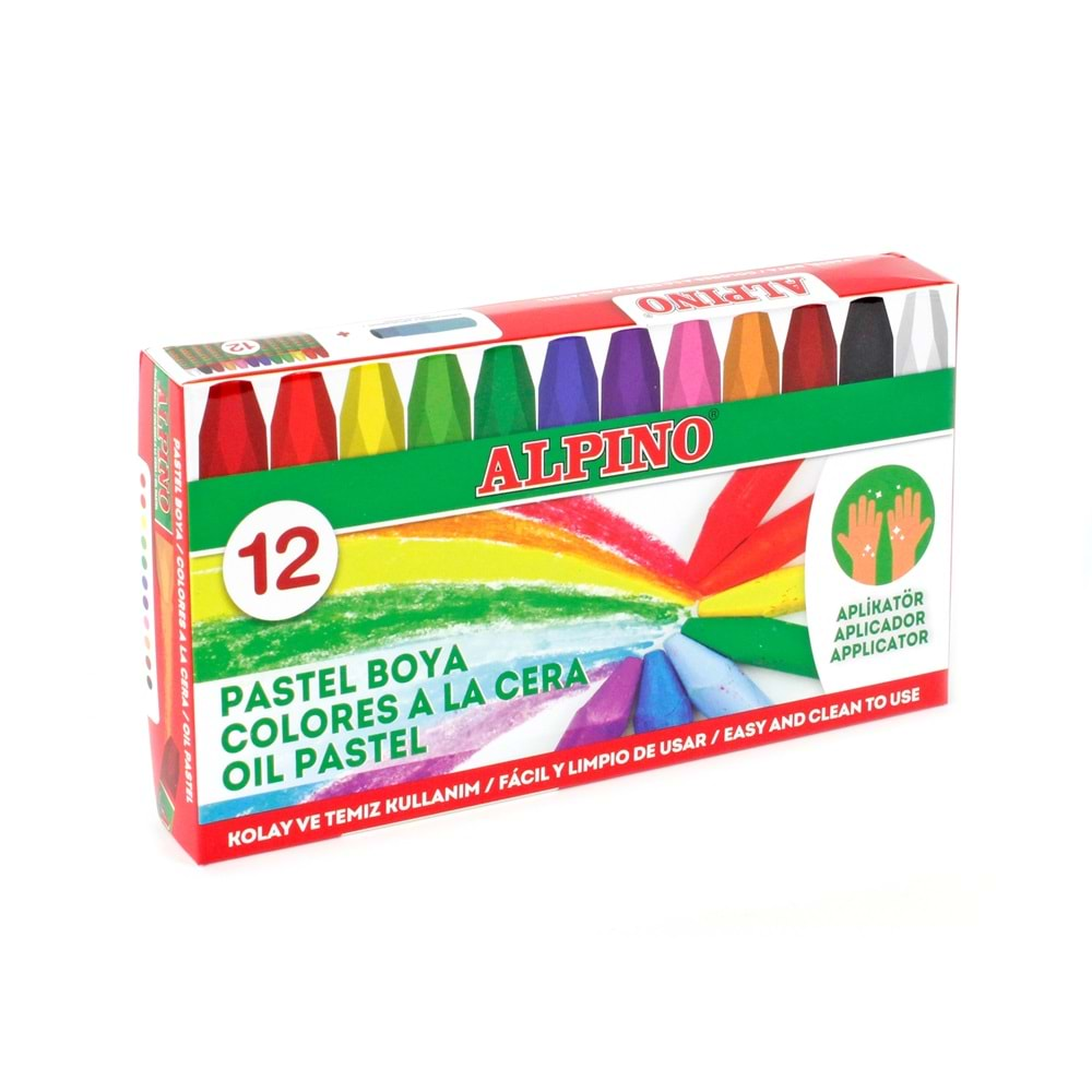 ALPINO PASTEL BOYA 12 Lİ KARTON KUTU