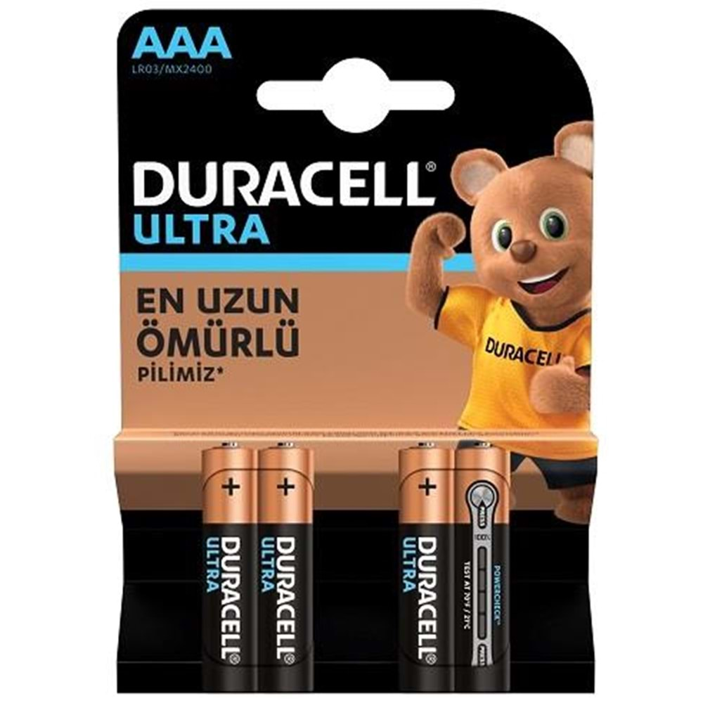 DURACELL TURBO MAX 4 LÜ İNCE KALEM PİL AAA LR03 MX2400