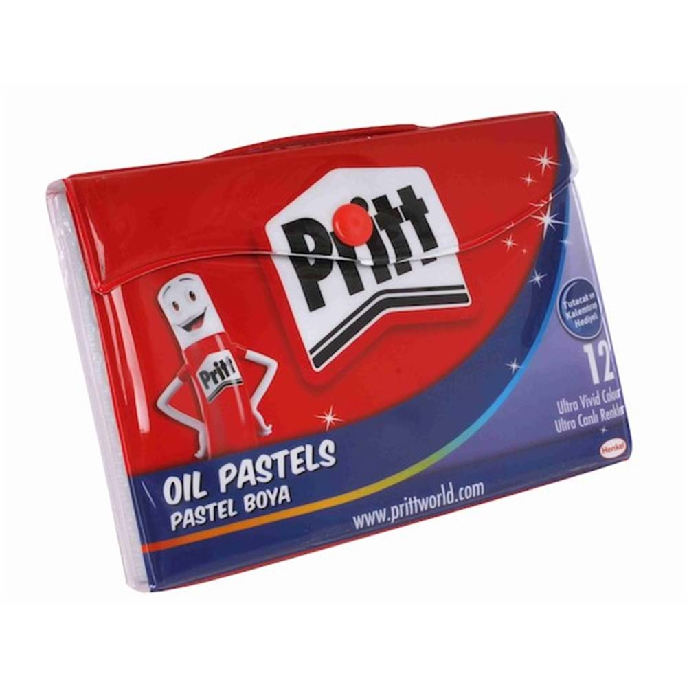 PRİTT 12 RENK ÇANTALI PASTEL BOYA