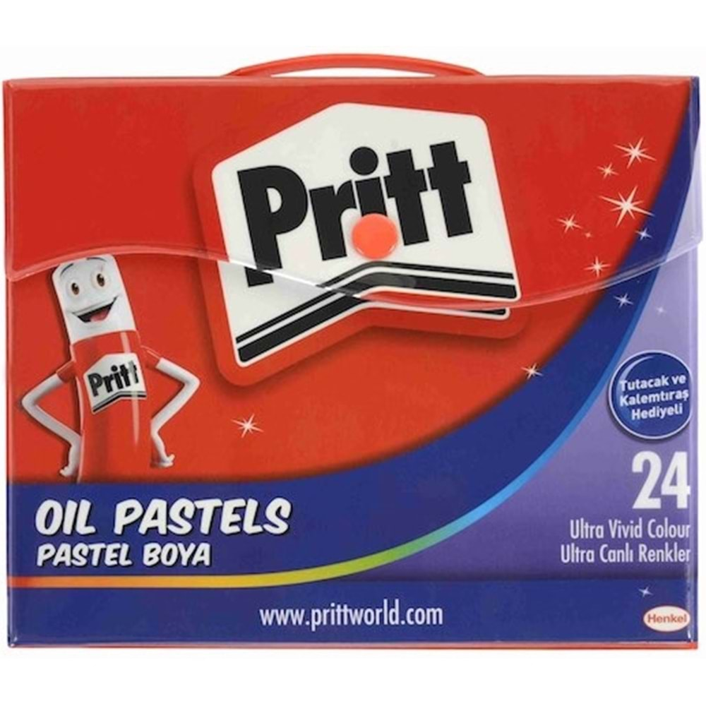 PRİTT 24 RENK ÇANTALI PASTEL BOYA