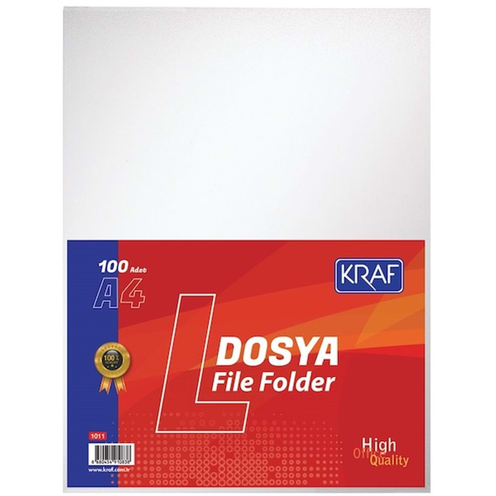 KRAF L POŞET DOSYA A4 100 LÜ