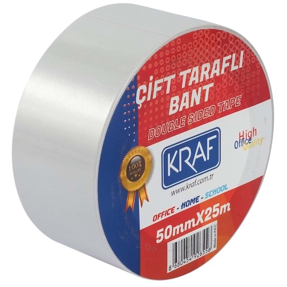 KRAF ÇİFT TARAFLI BANT 50*25 MT