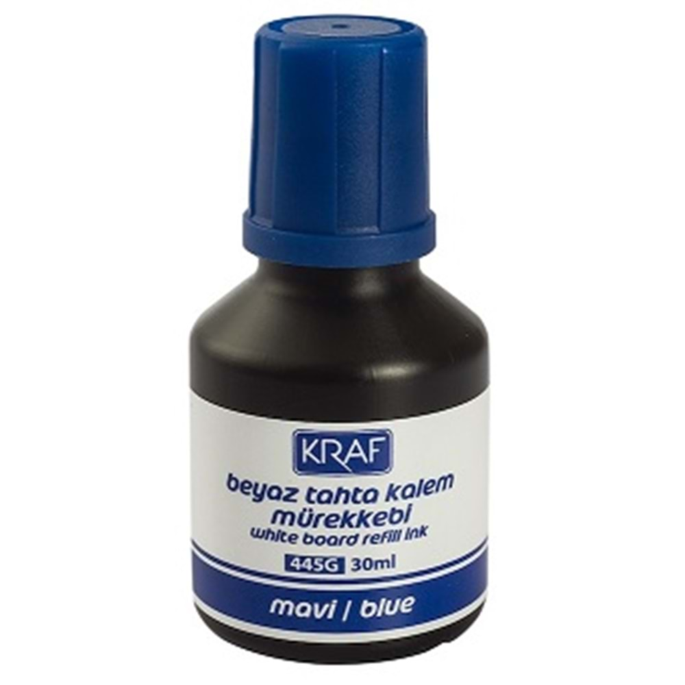 KRAF BEYAZ TAHTA KALEM MÜREKKEBİ MAVİ 30 ML