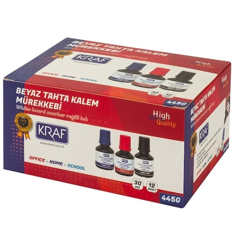 KRAF BEYAZ TAHTA KALEM MÜREKKEBİ MAVİ 30 ML