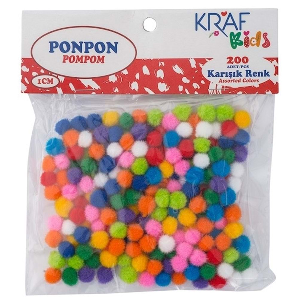 KRAF KIDS PONPON 1 CM 200 LÜ