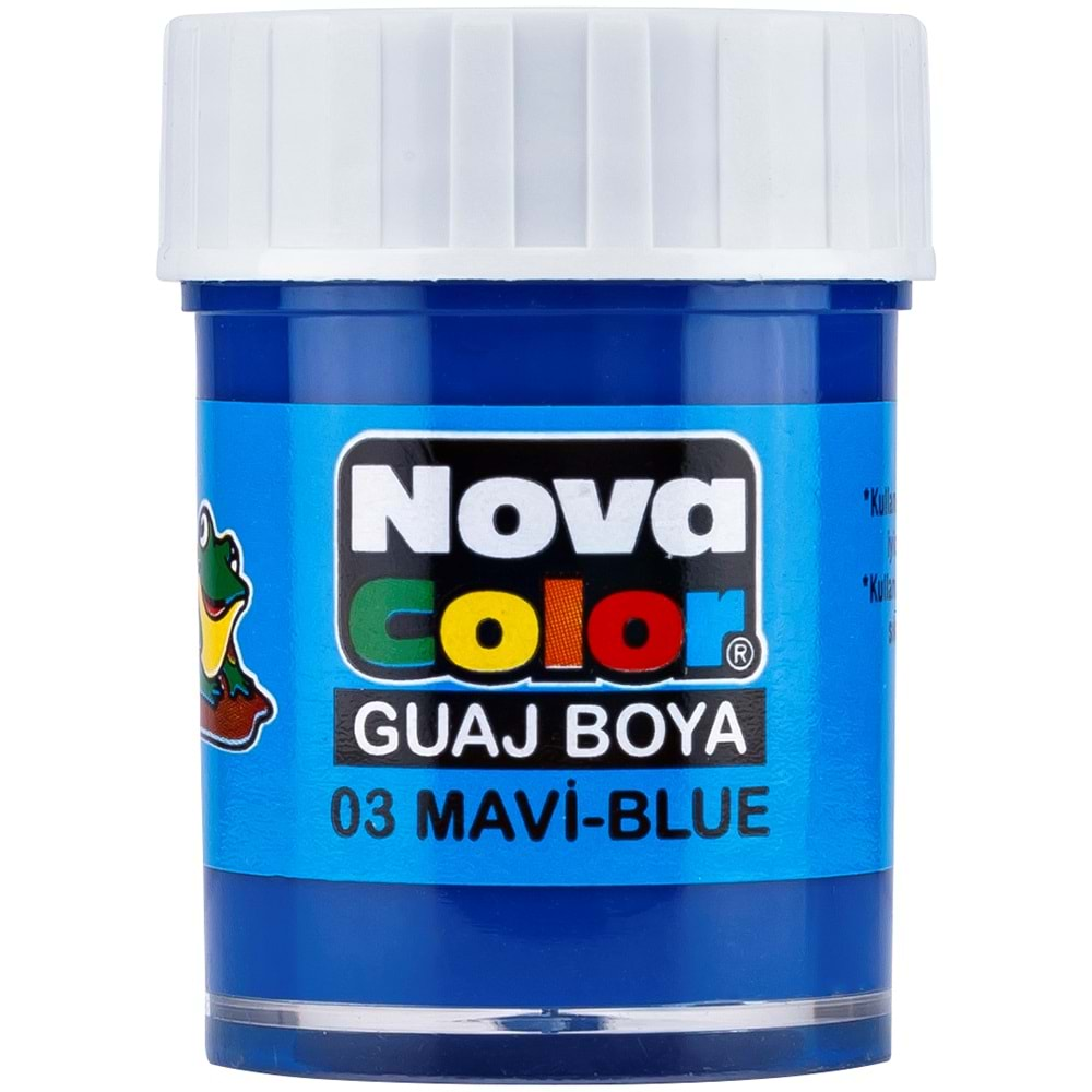 NOVA COLOR GUAJ BOYA ŞİŞE MAVİ