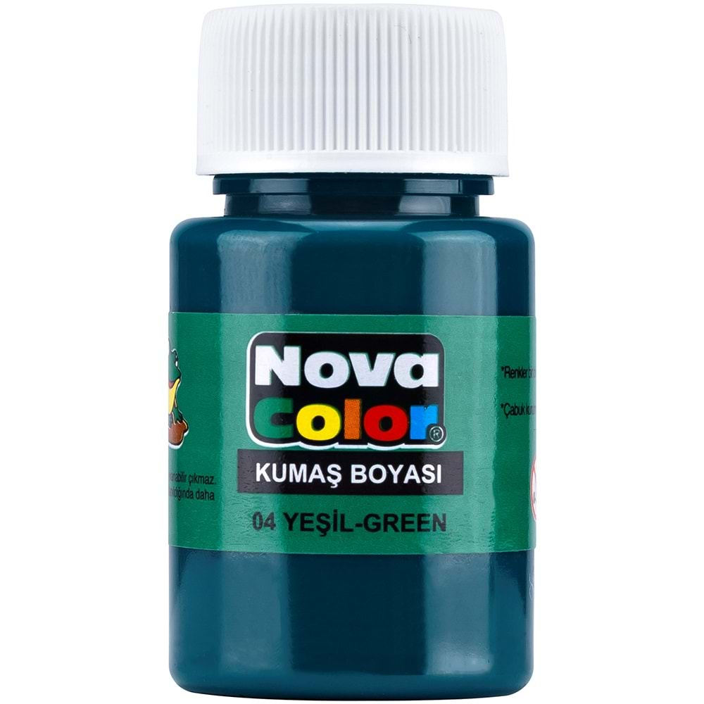 NOVA COLOR KUMAŞ BOYA ŞİŞE YEŞİL