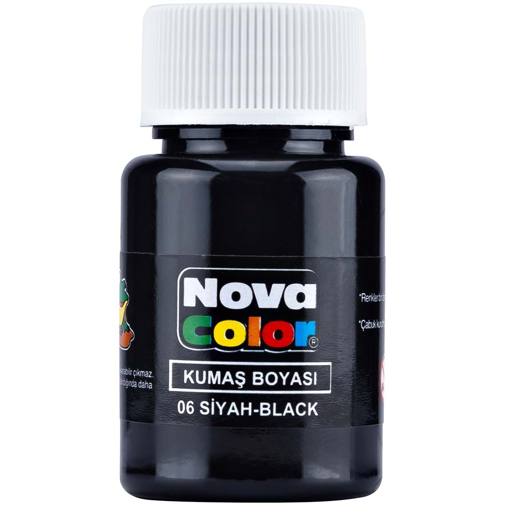 NOVA COLOR KUMAŞ BOYA ŞİŞE SİYAH