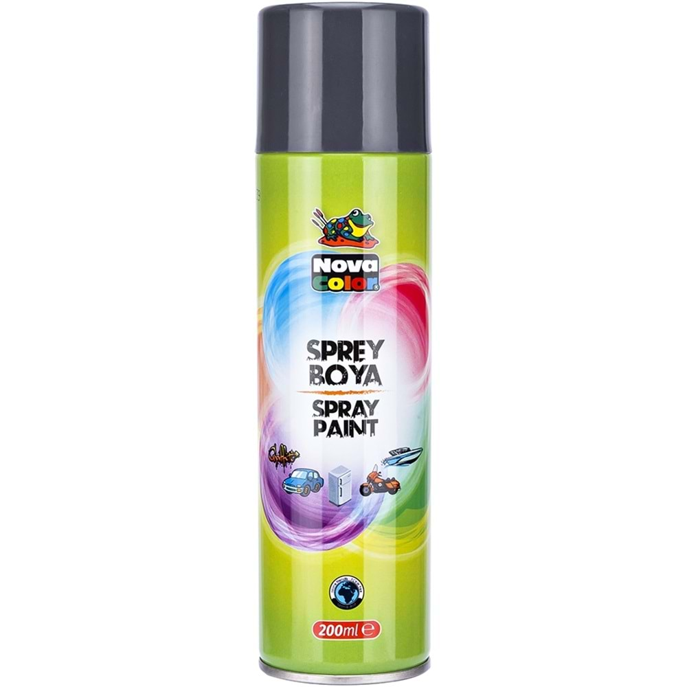 NOVA COLOR SPREY BOYA GRİ 200 ML