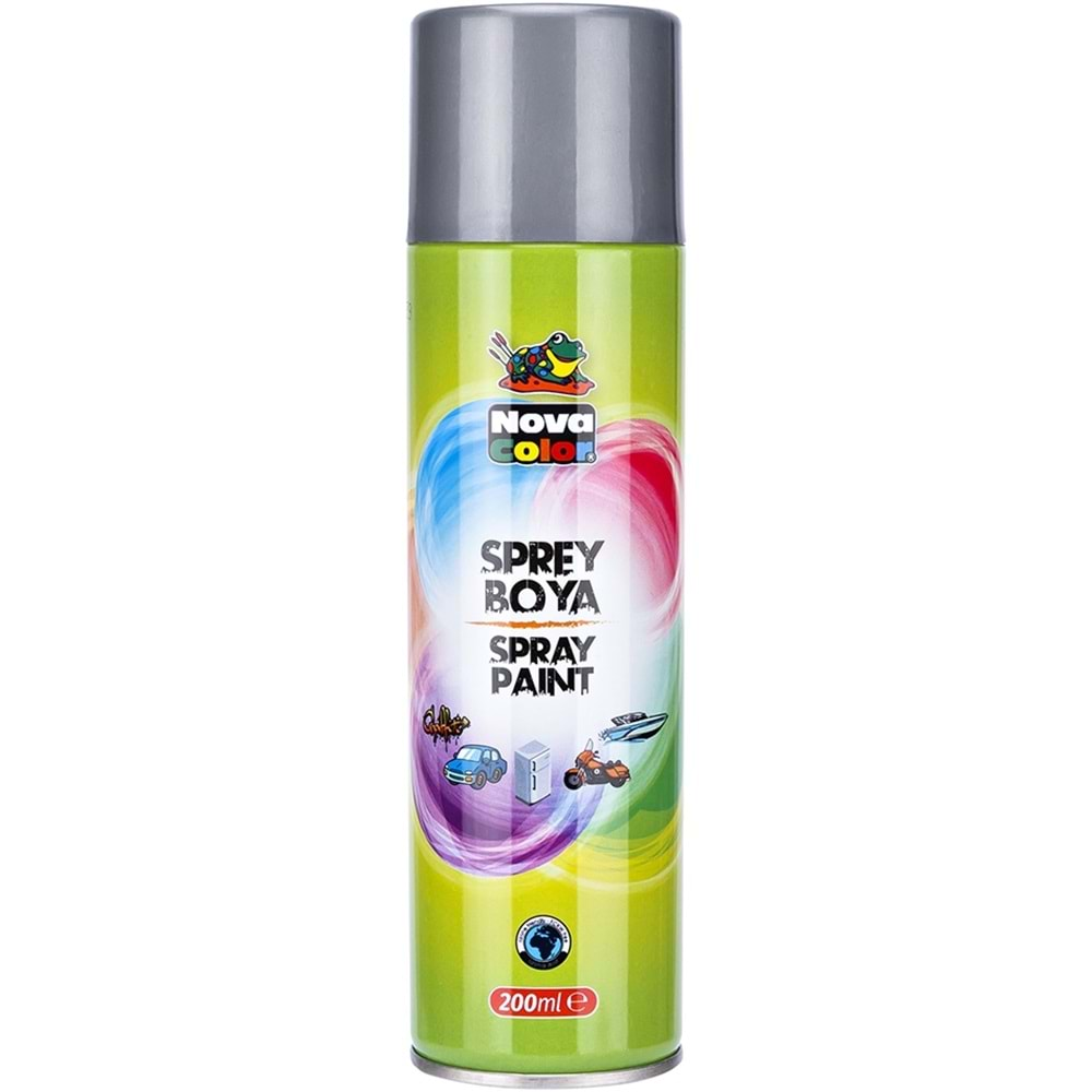 NOVA COLOR SPREY BOYA GÜMÜŞ 200 ML