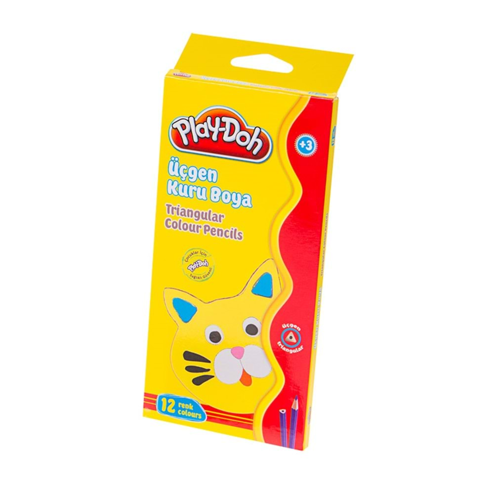 PLAY-DOH 12 RENK ÜÇGEN KURU BOYA