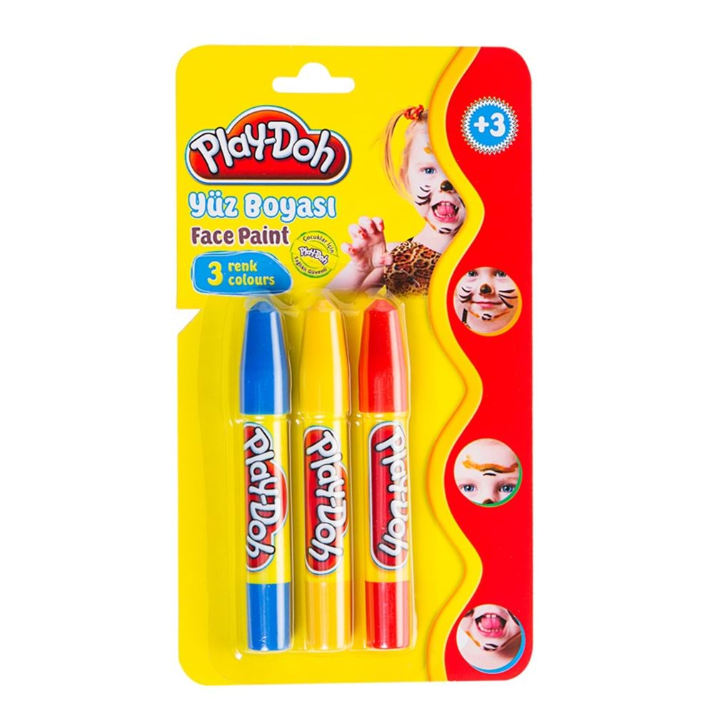 PLAY-DOH YÜZ BOYASI 3 RENK