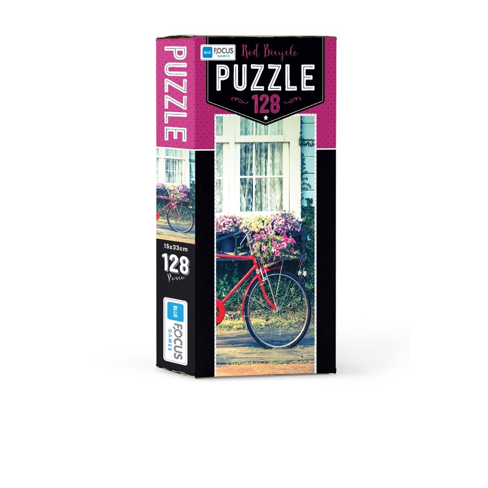 BLUE FOCUS PUZZLE 128 PARÇA RED BICYCLE