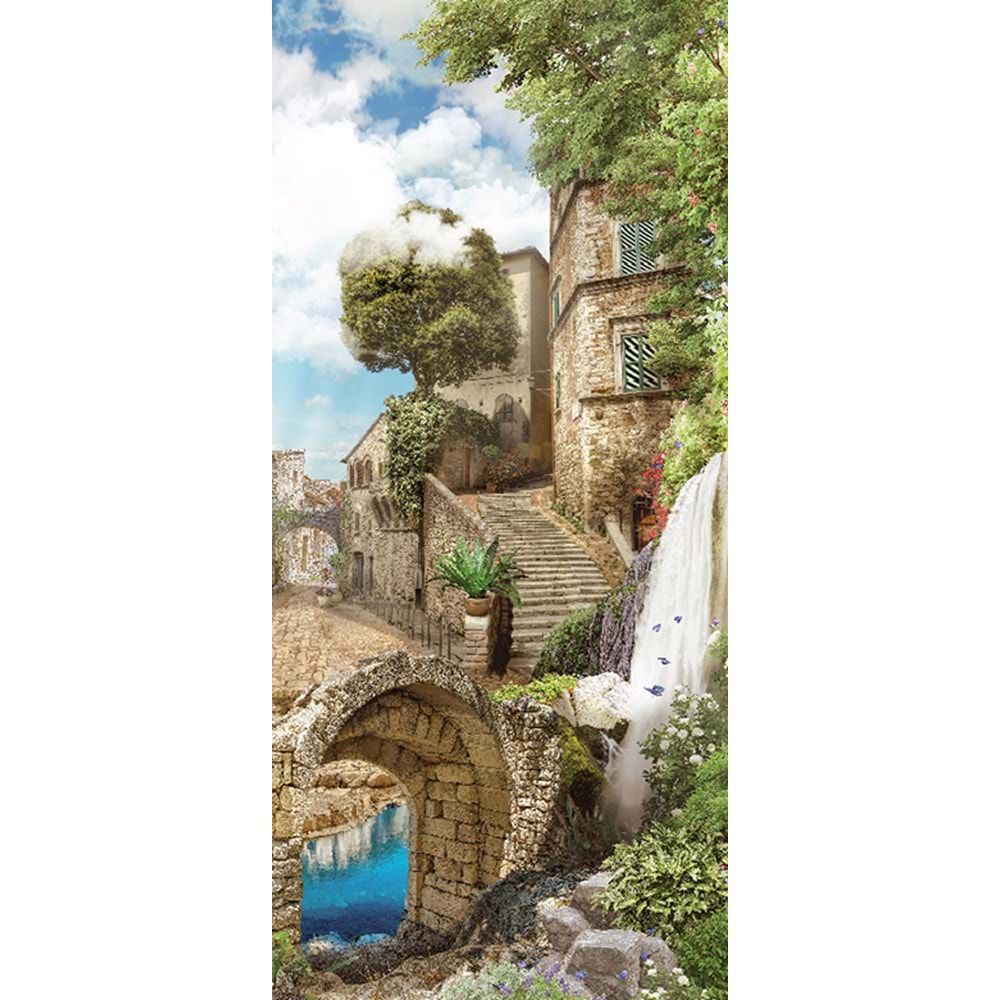 BLUE FOCUS PUZZLE 128 PARÇA WATERFALL STREET