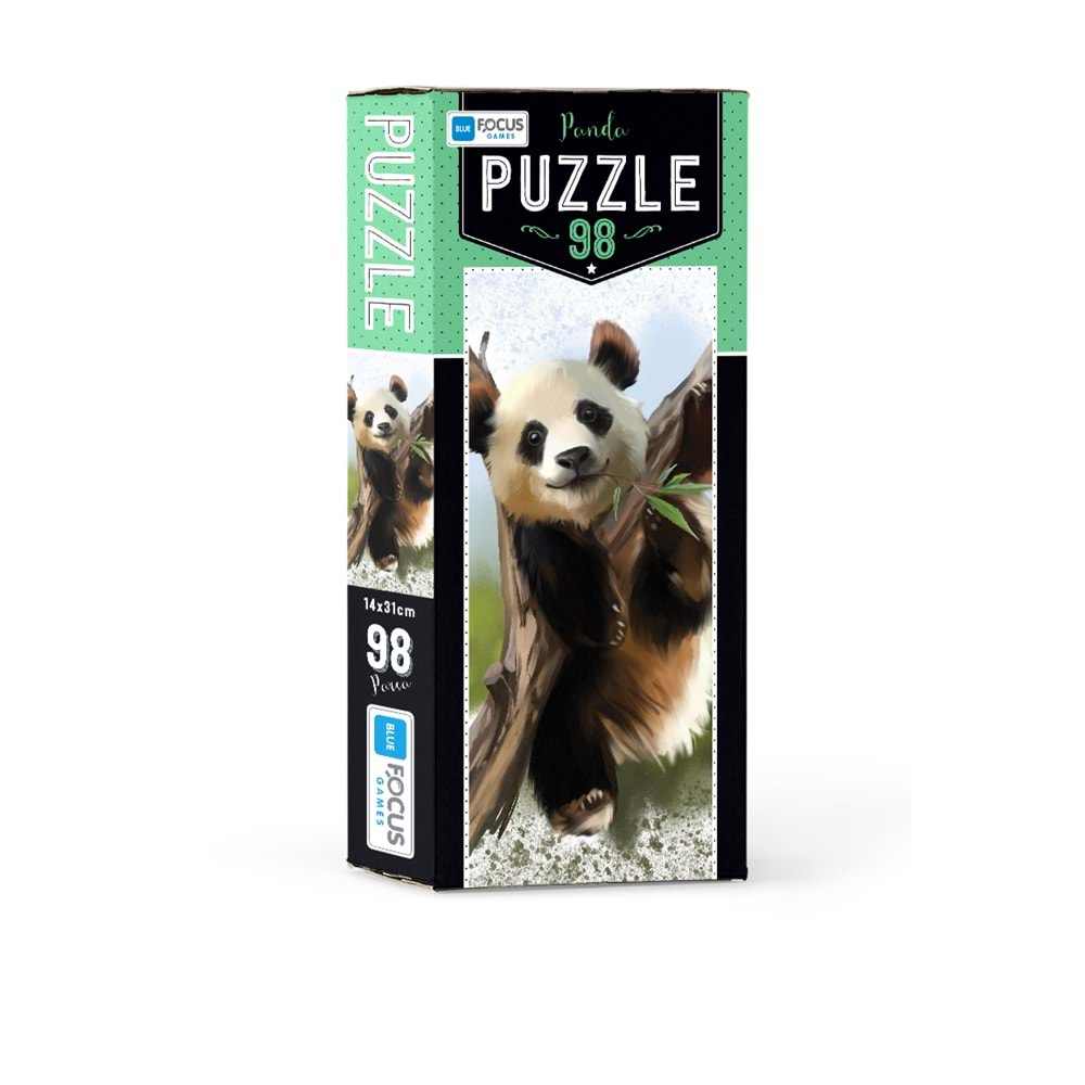 BLUE FOCUS PUZZLE 98 PARÇA PANDA