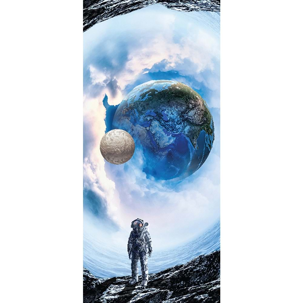 BLUE FOCUS PUZZLE 98 PARÇA ASTRONAUT AND SPACE