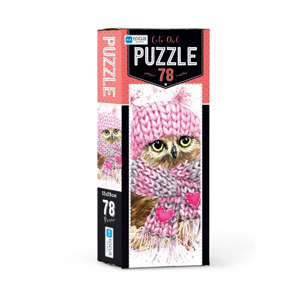 BLUE FOCUS PUZZLE 78 PARÇA CUTE OWL