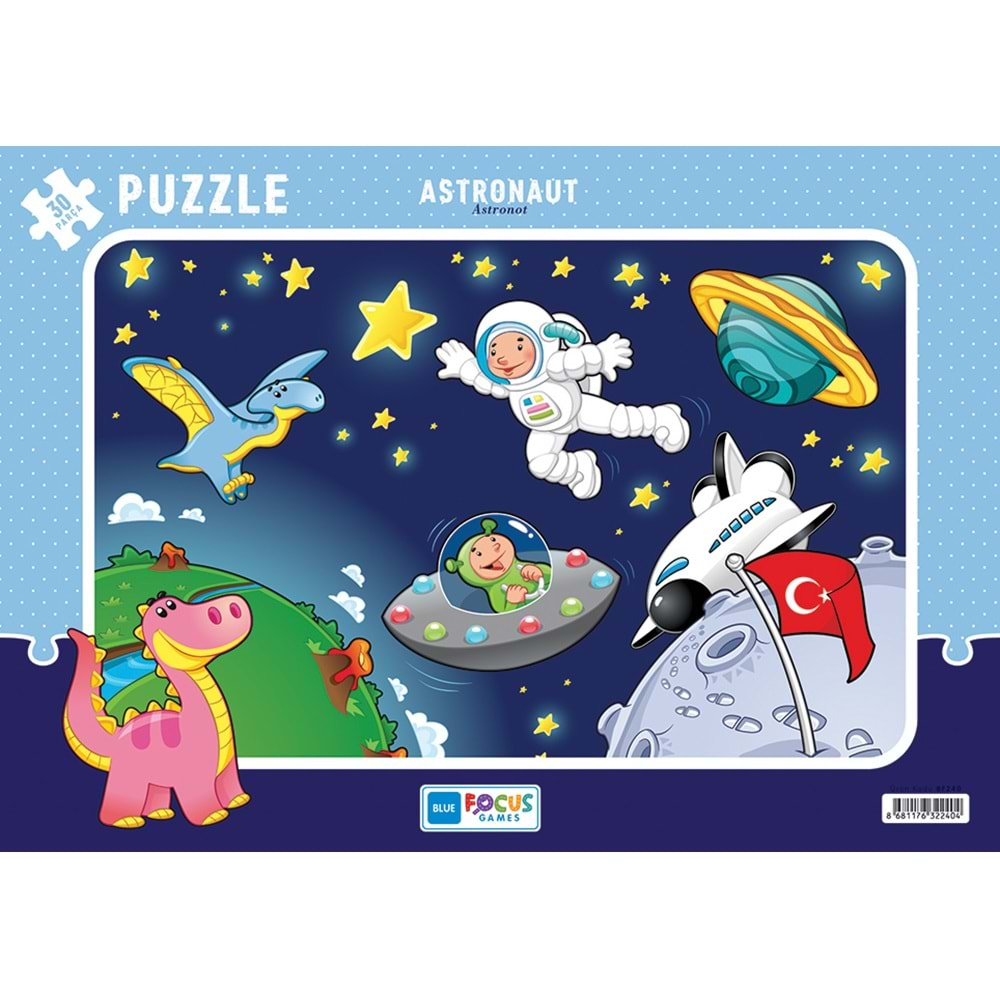 BLUE FOCUS PUZZLE 30 PARÇA ASTRONOT