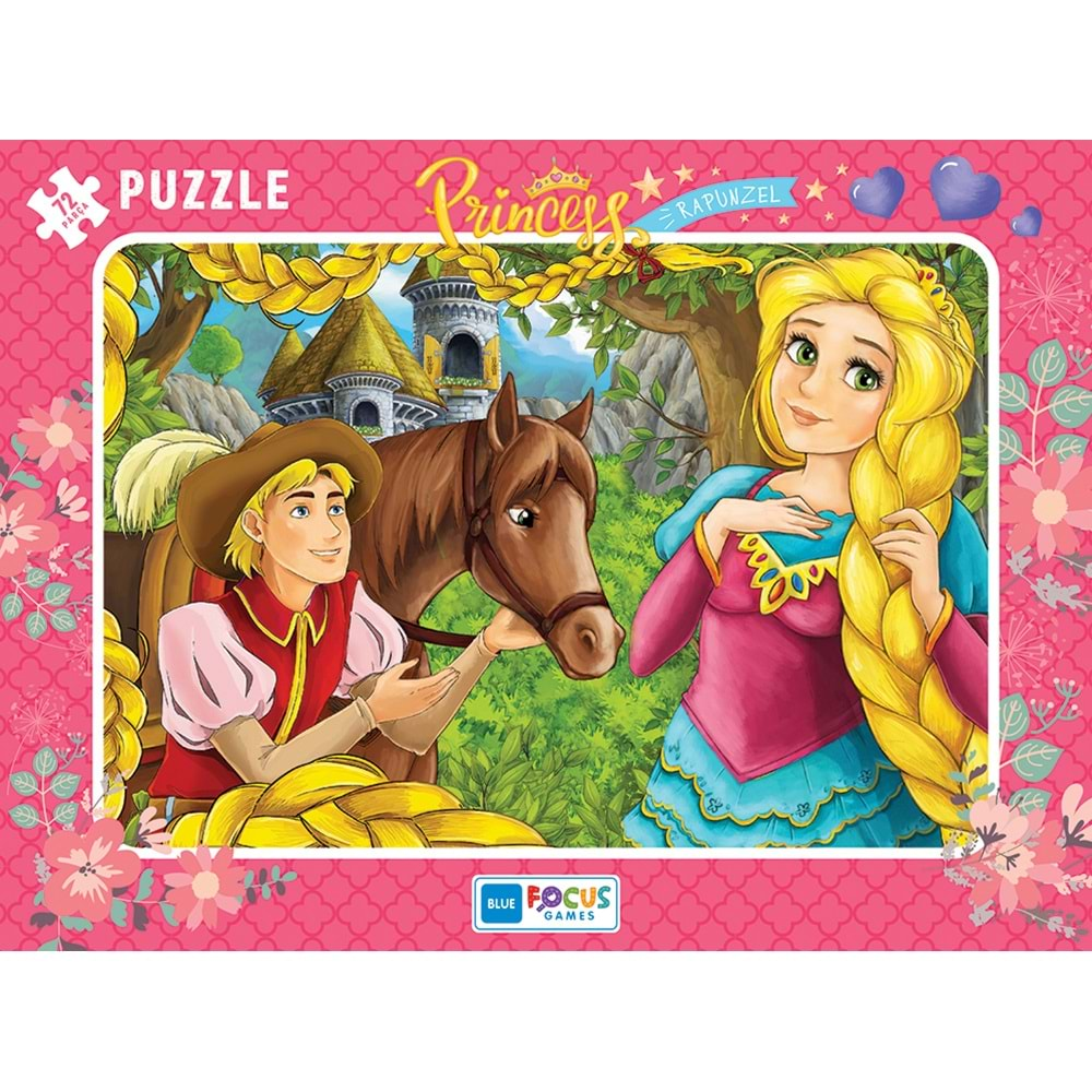 BLUE FOCUS PUZZLE 72 PARÇA RAPUNZEL