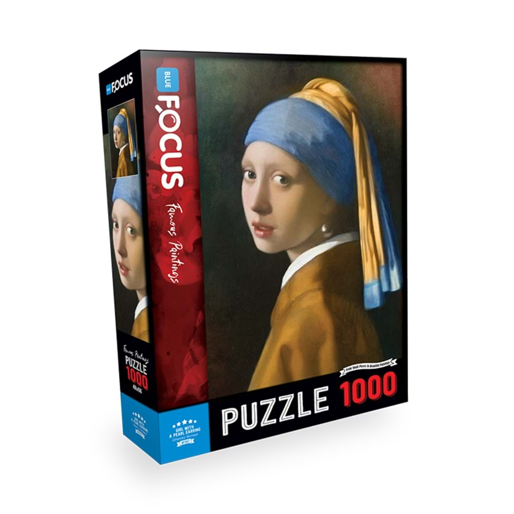 BLUE FOCUS PUZZLE 1000 PARÇA İNCİ KÜPELİ KIZ