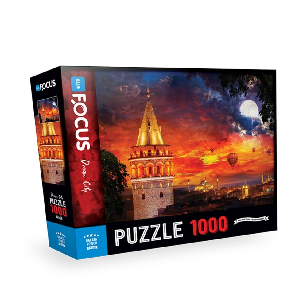 BLUE FOCUS PUZZLE 1000 PARÇA GALATA KULESİ