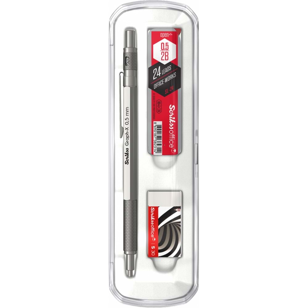 SCRIKSS GRAPH-X METAL 0.5 MM VERSATİL KURŞUN 3 LÜ SET