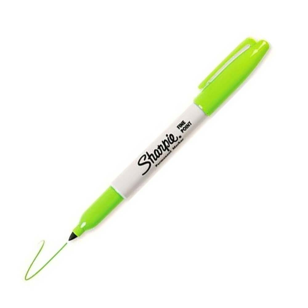 Sharpie Fine Permanent markör - Limon Yeşili