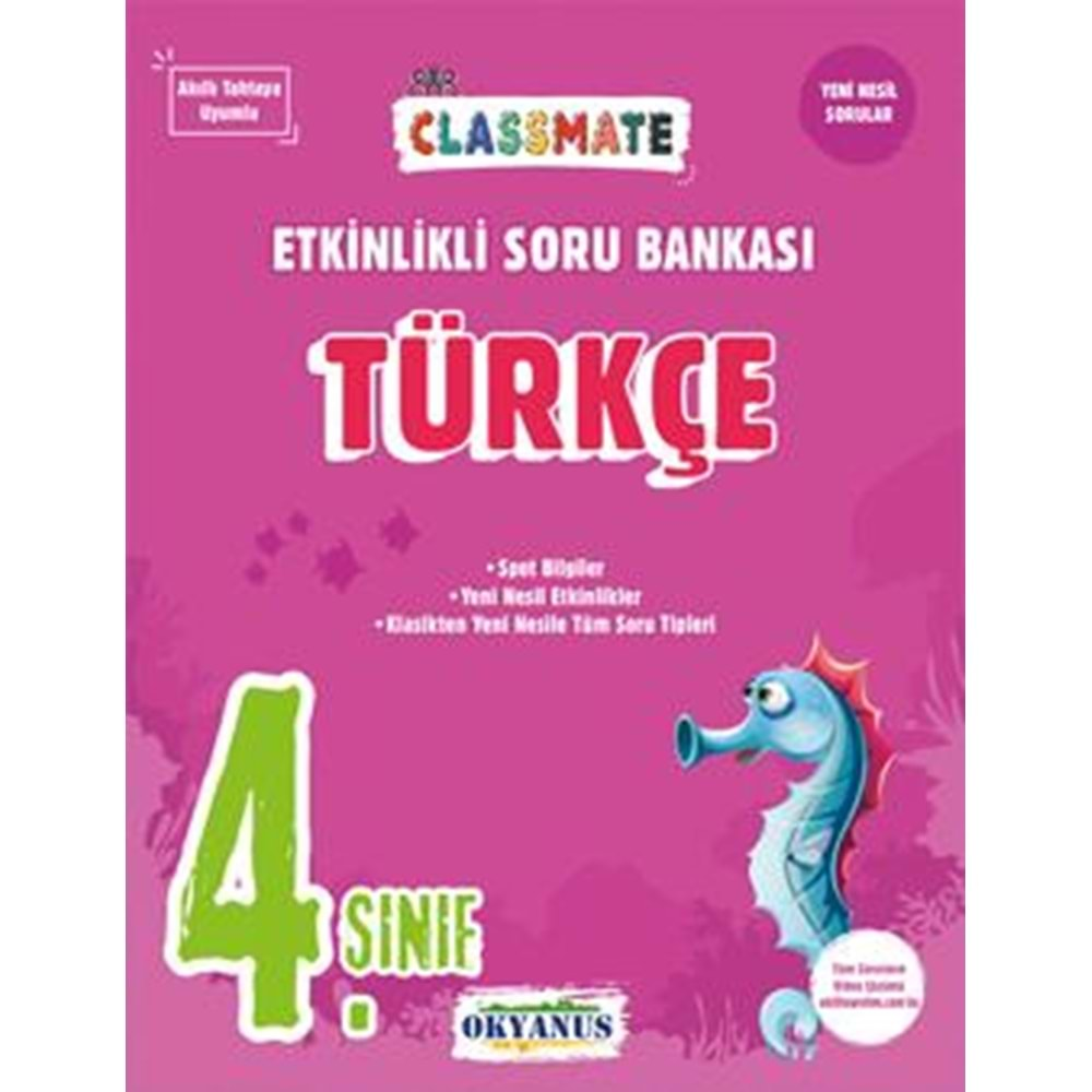 Okyanus 4. Sınıf Classmate Türkçe Etkinlikli Soru Bankası