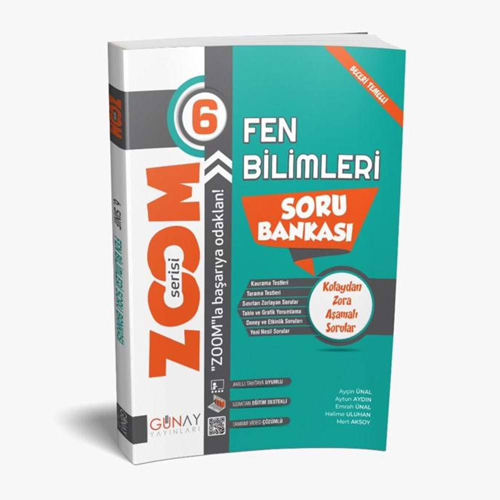 GÜNAY 6. SINIF FEN BİLİMLERİ ZOOM SORU BANKASI