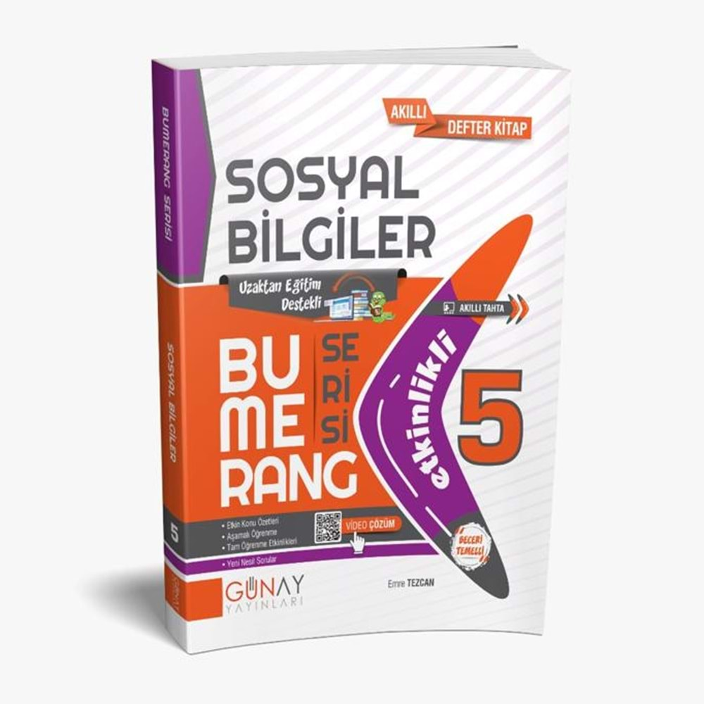 GÜNAY 5. SINIF SOSYAL BİLGİLER BUMERANG SORU BANKASI