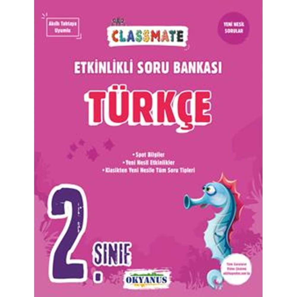 Okyanus 2. Sınıf Classmate Türkçe Etkinlikli Soru Bankası