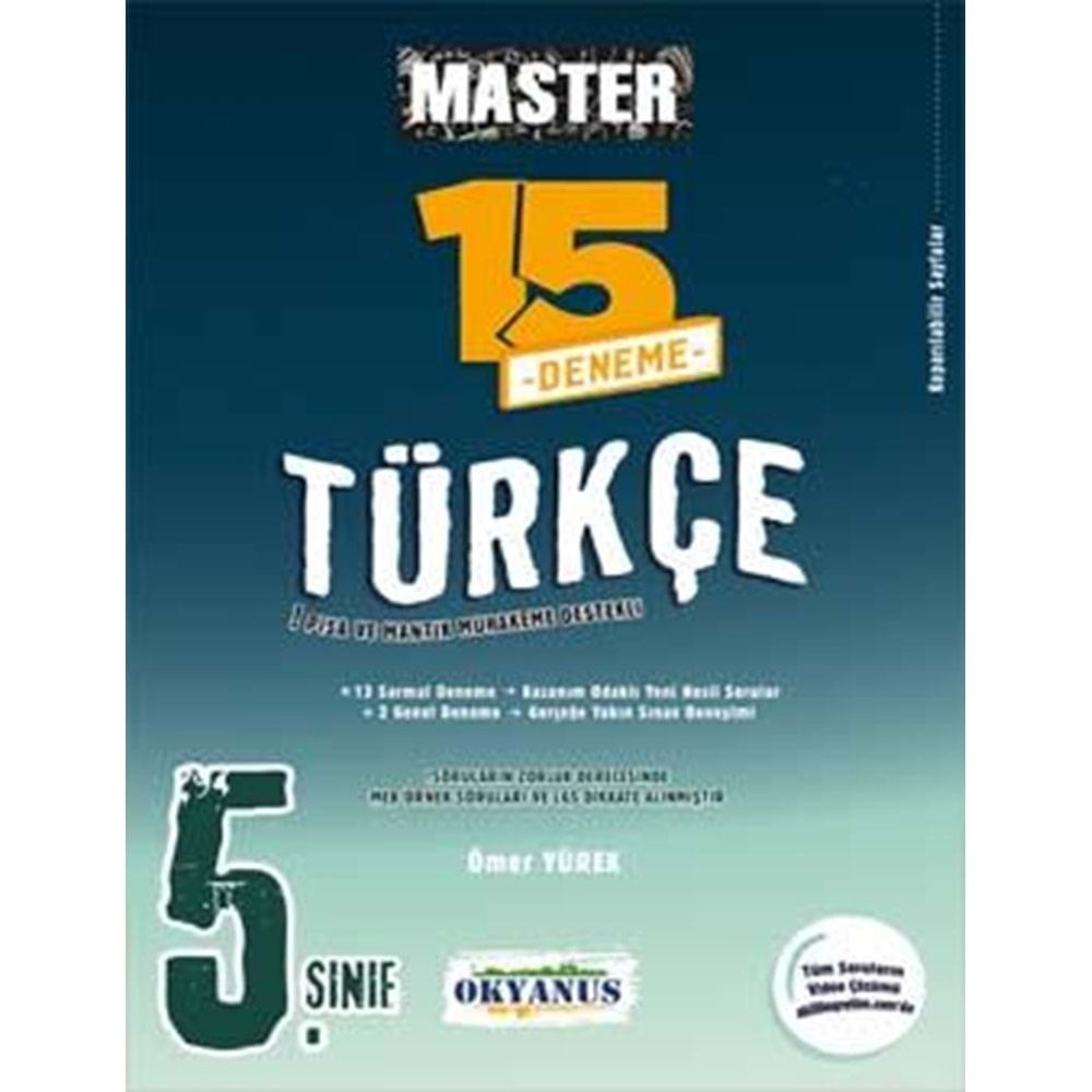 Okyanus 5. Sınıf Master 15 Türkçe Denemesi