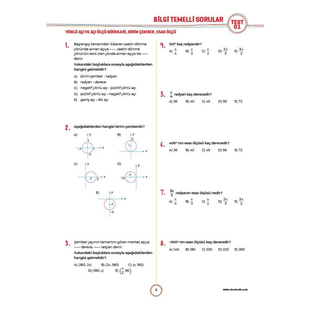 Sınav 11. Sınıf Matematik Soru Bankası