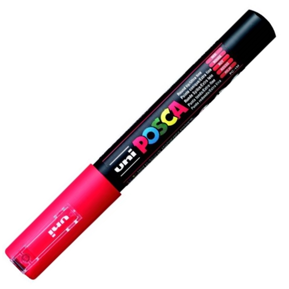 UNIBALL POSCA POSTER MARKÖRÜ PC-1M 0.7 MM KIRMIZI