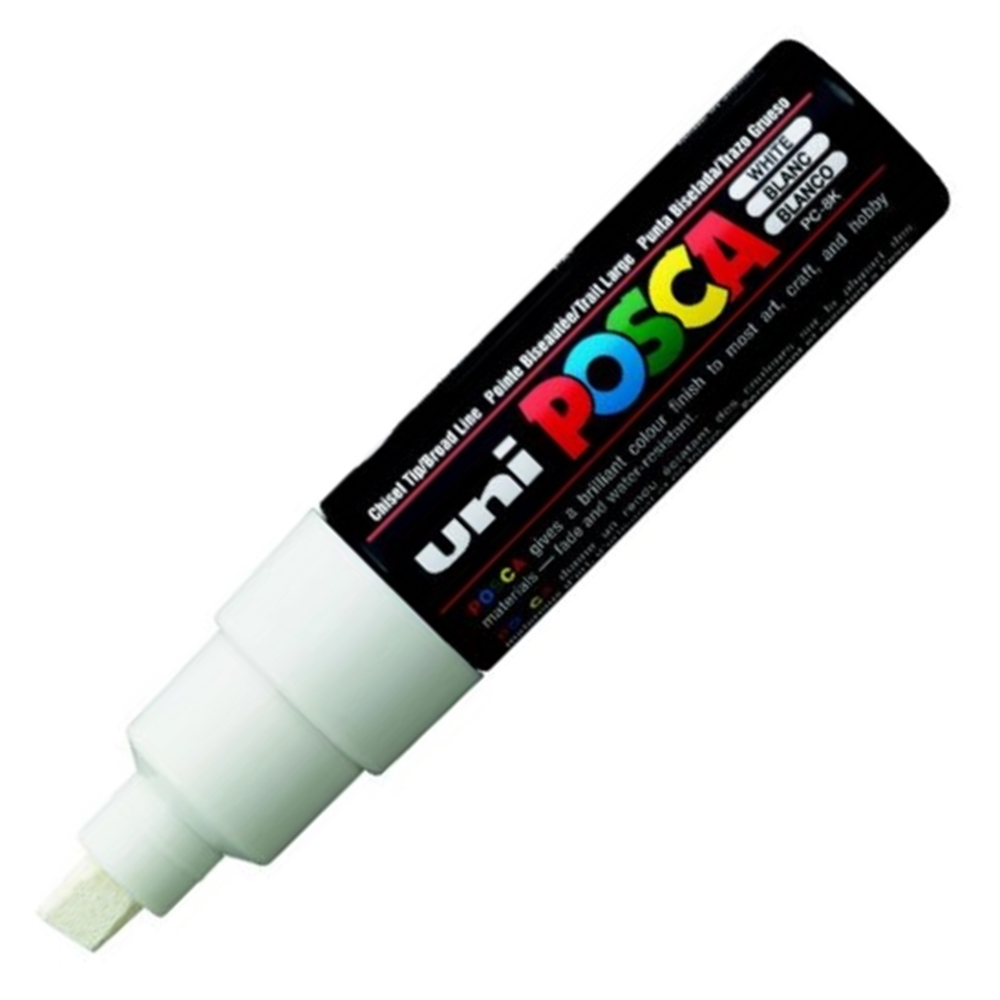 UNIBALL POSCA POSTER MARKÖRÜ PC-8M 0.8 MM BEYAZ