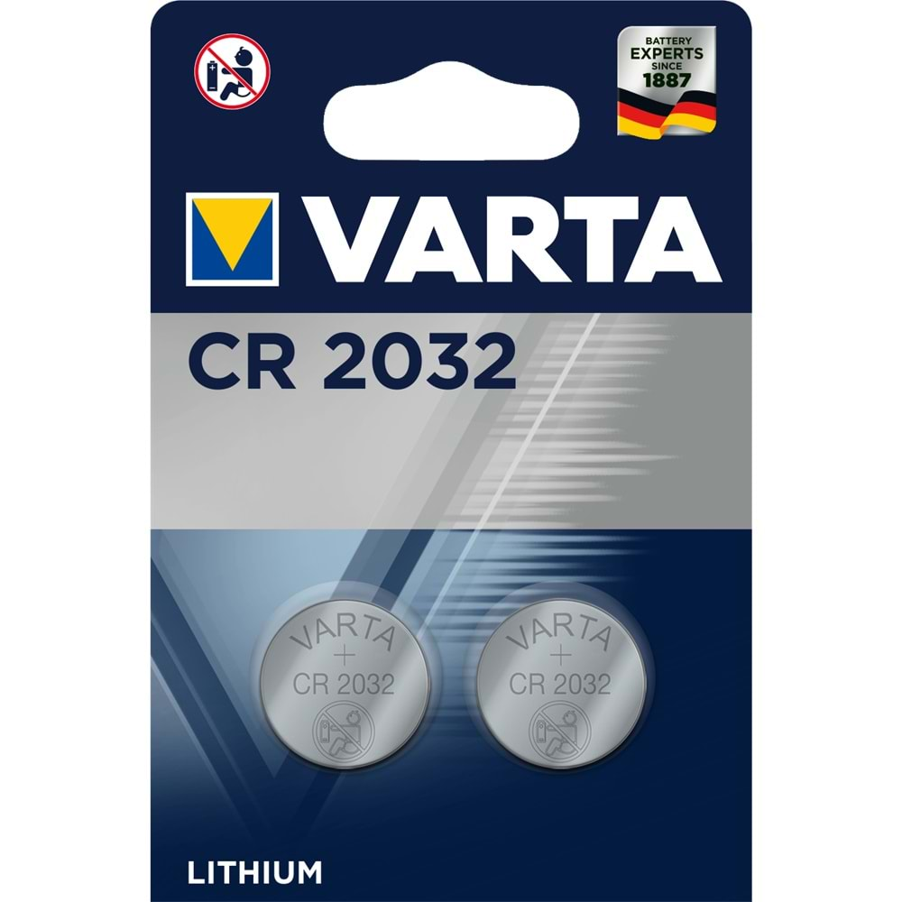 VARTA DÜĞME PİL CR 2032 3 VOLT 2 Lİ