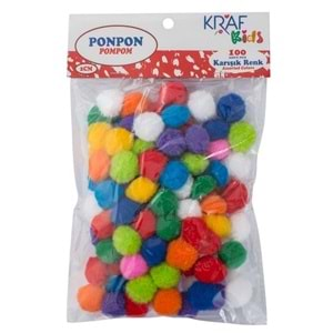 KRAF KIDS PONPON 2 CM 100 LÜ