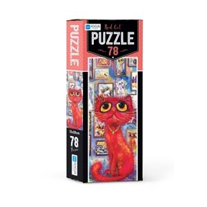 BLUE FOCUS PUZZLE 78 PARÇA RED CAT