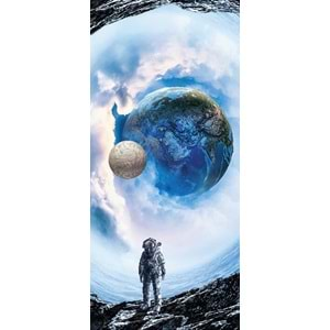 BLUE FOCUS PUZZLE 98 PARÇA ASTRONAUT AND SPACE