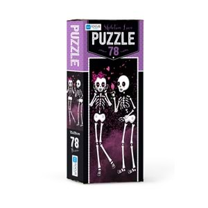 BLUE FOCUS PUZZLE 78 PARÇA SKELETON LOVE