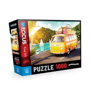 BLUE FOCUS PUZZLE 1000 PARÇA RETRO MINIBUS