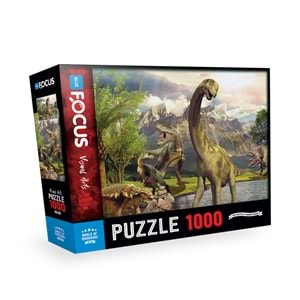 BLUE FOCUS PUZZLE 1000 PARÇA DİNOZORLARIN DÜNYASI