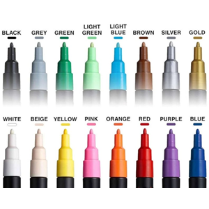 UNIBALL POSCA POSTER MARKÖRÜ PC-3M 0.9-1.3 MM 16 LI SET