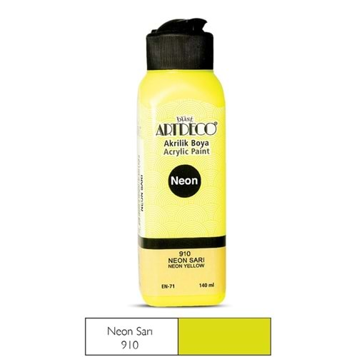 ARTDECO AKRİLİK BOYA NEON SARI 140 ML