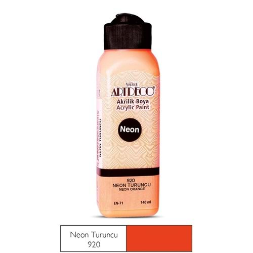 ARTDECO AKRİLİK BOYA NEON TURUNCU 140 ML