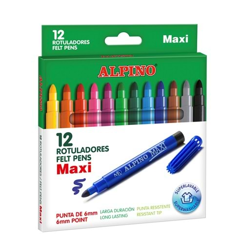 ALPINO KEÇELİ KALEM 12 RENK MAXI